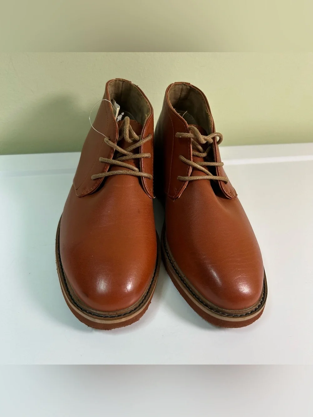 Deer Stags Boys Ballard Chukka Dress Boots Boys Size 2M Brown Ankle NEW Lace Up